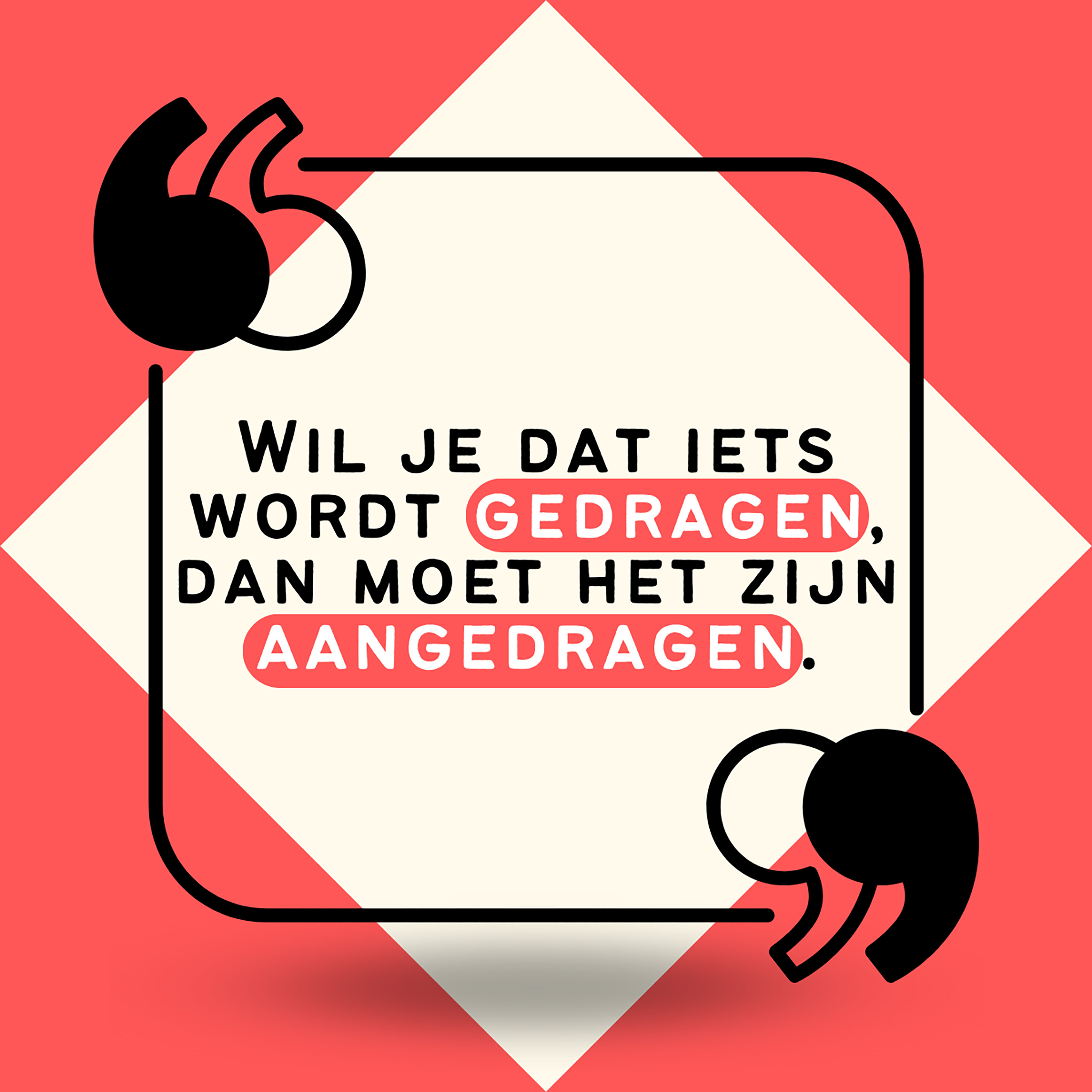 Speaker Arjen Banach quote do you want something to be supported?